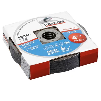 Produktbild von 6er Set Trennscheiben für Metall ø 125 mm Metall - KRT070120