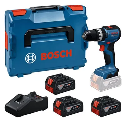 Produktbild von Akku-Schlagbohrschrauber GSB18V-52, 3 x Akku GBA 18V 5.0Ah in L-BOXX