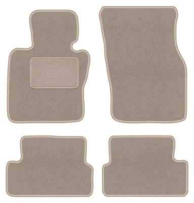 Image de Tapis de sol en moquette pour Mini Cooper F57 2014- (cabriolet) – jeu 4 pièces, beiges, sur mesure – Wielganizator LUX