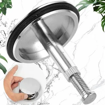 Imagen del producto de Tapón universal para bañera y lavabo, 1 unidad, fabricado en latón
