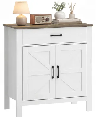 Immagine prodotto di Credenza HOMCOM, mobile da sala da pranzo con cassetto e ripiano regolabile, bianco
