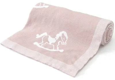 Immagine prodotto di Coperta morbida per passeggino e lettino, 100 x 80 cm, rosa