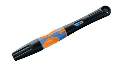 Produktbild von Pelikan griffix® Füller für Rechtshänder, Neon Black, Schwarz, Kartuschenfüllsystem, Blau, Kunststoff, Edelstahl, Rechtshändig