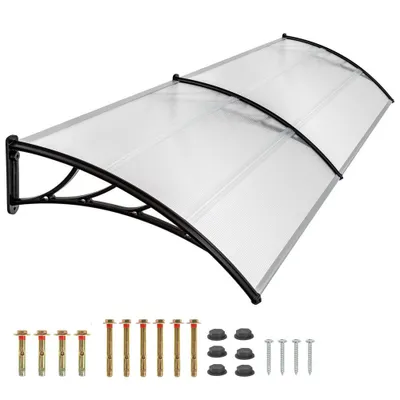 Produktbild von Plastová vchodová stříška ve více velikostech a barvách - 240x90 cm, černá