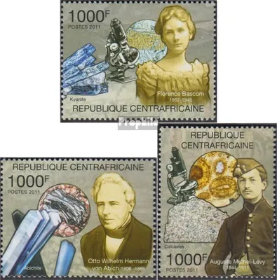 Produktbild von Briefmarken Zentralafrikanische Republik 2011 Mi 3112-3114 (kompl.Ausg.) postfrisch Mineralogen
