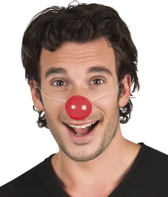 Produktbild von clownsnase mit Gummiband rot Einheitsgrösse 6 Stück