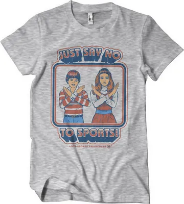 Produktbild von Just Say No To Sports T-Shirt - X-Large - HeatherGrey