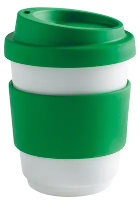 Image de KAHLA Becher 0.27 l + Trinkdeckel + Banderole fillit vert émeraude 2DH177A44012C