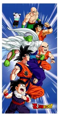 Produktbild von Badetuch oder Strandtuch Dragon Ball Z in Blau