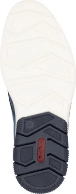 Produktbild von Rieker Herren Slipper mit weicher Innensohle aus Leder 14450, Größe:43 EU, Farbe:Blau