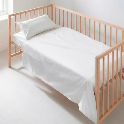 Immagine prodotto di Set di biancheria da letto HappyFriday BASIC KIDS Bianco Culla 2 pezzi