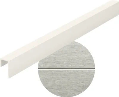 Produktbild von VOX KERRAFRONT Universalleiste - Abschlussprofil für Fassadenpaneele - PVC - UV-beständig - Perlgrau