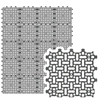 Produktbild von GARDENIX  Rasengitter Paddockplatte 20x 50x50 cm (5,00m²) Rasenwaben Parkplatzrasen Rasenmatten Kiesgitter Rasengitterplatten Schwarz