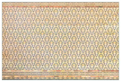 Produktbild von Wallario Küchenrückwand aus Glas, Größe: 90 x 60 cm, Motiv: Gotisch gemusterte Fliesen | Spritzschutz | abwischbar | pflegeleicht | in