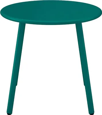 Produktbild von Garten-Beistelltisch rund - Metall - Blau - MIRMANDE von MYLIA
