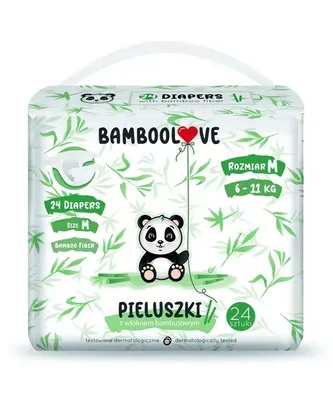 Immagine prodotto di Pannolini usa e getta taglia bambù. M 6-11 kg 24 pezzi