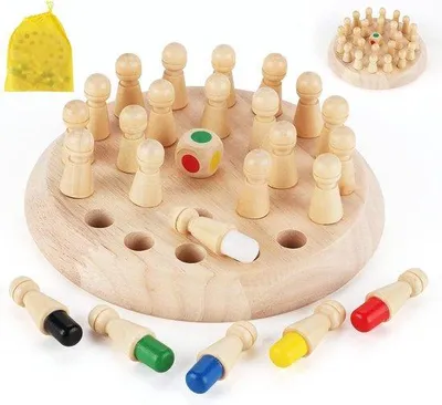 Immagine prodotto di Gioco di memoria in legno per bambini, gioco educativo, regalo