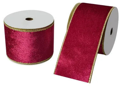 Immagine prodotto di Clayre & Eef Nastro decorativo 63 mm x 5 m Rosa Sintetico