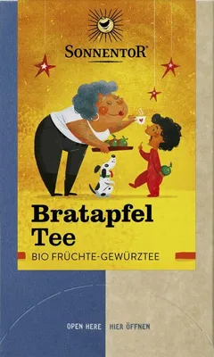 Produktbild von Sonnentor Bratapfel Tee Doppelkammerbeutel -  - 45g x 6  - 6er Pack VPE