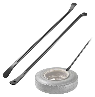 Immagine prodotto di VEVOR Attrezzo per smontaggio pneumatici - Sostitutore pneumatici manuale - 2 pezzi - Levapneumatici in metallo da 97 cm - Leva per montaggio e smontaggio pneumatici per riparazioni auto all'aperto su veicoli di tipo universale - Nero