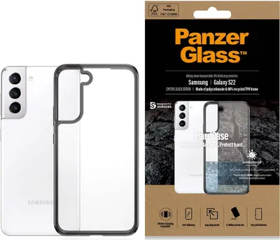 Produktbild von Antibakteriální pevné pouzdro Panzerglass s vojenskou certifikací pro Samsung Galaxy S22 - čiré