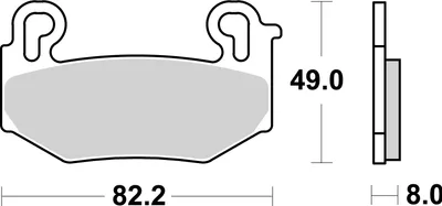 Immagine prodotto di Pastiglie freno SBS 1004HS (set per disco) Street Sinter