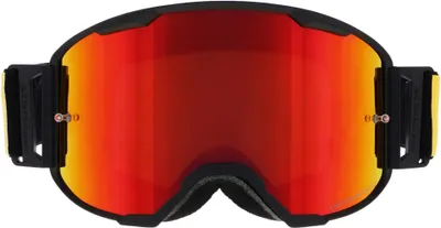 Produktbild von Red Bull SPECT Eyewear Strive Mirrored 004 Motocross Brille (Black/Red,One Size)