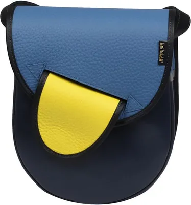 Immagine prodotto di Borsa a tracolla da donna in pelle, color blu navy, modello City Light