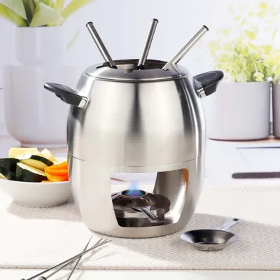 Produktbild von Fondue-Set Fonduetopf mit 6 Fonduegabeln Haushalt International