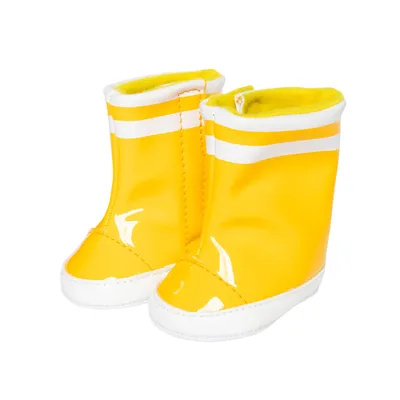 Produktbild von Heless 140 Puppenkleidung Gummistiefel in gelb - Größe 38-45cm