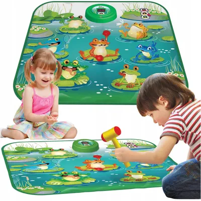 Produktbild von QULKI Hüpfende Frösche Geschicklichkeitsspiel Kinderspiel für Familie