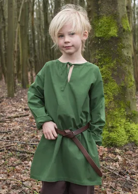 Immagine prodotto di Tunica medievale per bambini Arn, verde - camicia medievale costume cavaliere camicia vichingo taglia: 146
