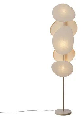 Produktbild von Japandi Stehleuchte Beige 3 Flammig Organica