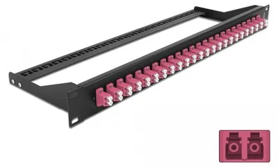 Produktbild von 19" LWL Patchpanel 24 Port LC Duplex
