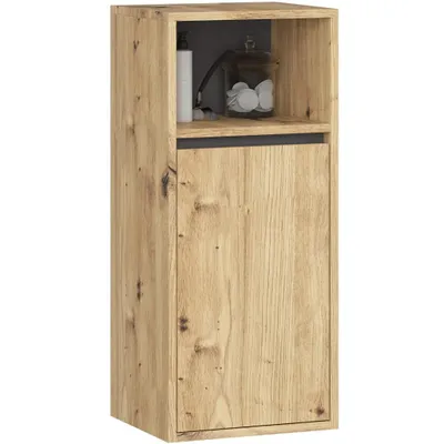 Produktbild von Badezimmer-Hängeschrank VAMI Artisan Eiche, Graphitgrau 3 Regalböden 35x80x30 cm