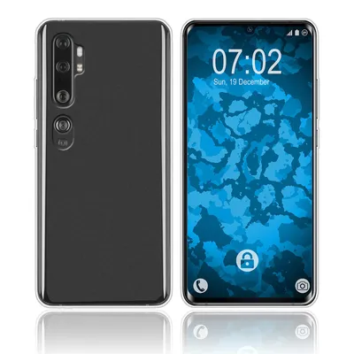 Produktbild von PhoneNatic Case kompatibel mit Xiaomi Mi Note 10 Pro - Crystal Clear Silikon Hülle crystal-case Cover