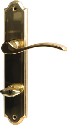 Produktbild von Langschildgarnitur für Bad-WC-Türen, inkl. WC-Riegel