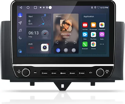 Imagen del producto de Reproductor de audio para Mercedes-Benz Smart Fortwo 451, con Android 13, pantalla de 10.1 pulgadas, GPS, navegador, Wi-Fi, control de volante (SWC) y Bluetooth, con 2+32G