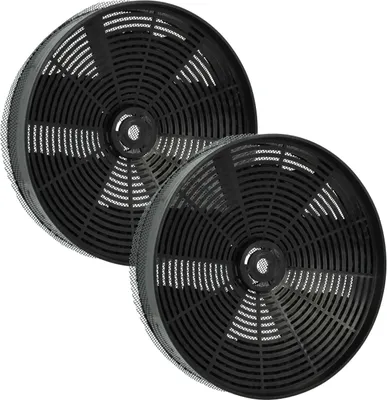 Produktbild von vhbw 2x Aktivkohlefilter kompatibel mit Electrolux EFT690W 95510141400 Dunstabzugshaube - 17,3 cm, Mit Netzbespannung