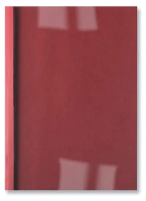 Productafbeelding van GBC LeatherGrain thermische bindmappen, 100 stuks, A4, rood, 1,5 mm