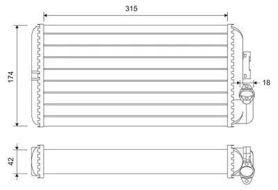 Produktbild von VALEO 811644 Wärmetauscher Innenraumheizung Kühler passend für MERCEDES-BENZ VARIO Kasten/Kombi Vario Pritsche / Fahrgestell VARIO Kipper VARIO Bus