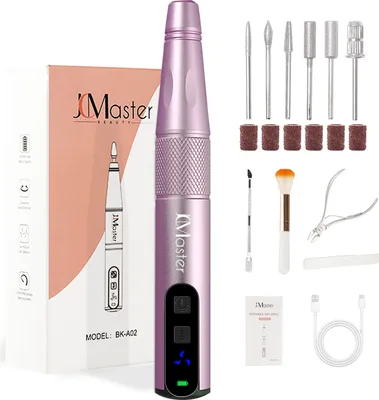 Obrázek produktu pro JCMaster frézka na nehty, elektrický pilník na gelové nehty, elektrická frézka na nehty pro domácí nehtový salon