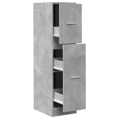 Produktbild von Apothekerschrank Betongrau 30x41x118 cm Holzwerkstoff