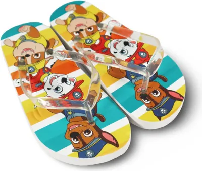 Produktbild von Paw Patrol Chase Kinder Flip Flops Zehentrenner Sandalen Latschen – Bunt / 25/26