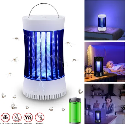 Produktbild von Insektenvernichter Elektrisch USB Mückenlampe Insektenlampen Mückenkiller Indoor Outdoor Camping, Weiß