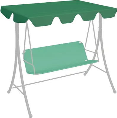Produktbild von "2026 Promotion" Ersatzdach für Hollywoodschaukel Grün 188/168x145/110 cm - Pavillon Dächer und -Seitenteile CC5713