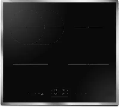 Produktbild von Samsung NZ64B4015HK/U1, Schwarz, Integriert, 60 cm, Zonen-Induktionskochfeld, Glaskeramik, 4 Zone(n)