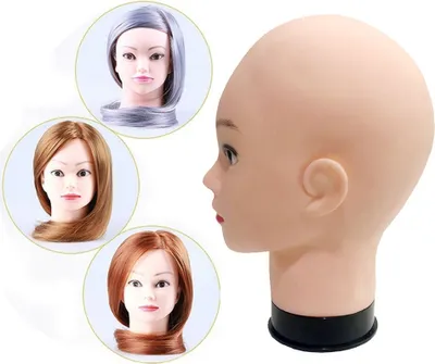 Produktbild von Langlebige weibliche Perückenstyling -Training Schaufensterpuppen Kopfbedeckungskappe Anzeigemodell