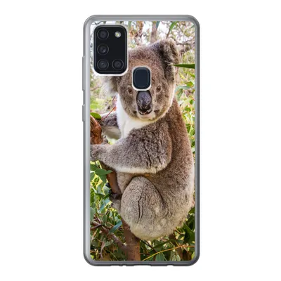 Produktbild von MuchoWow® Handyhülle Schutzhülle Hülle für Samsung Galaxy A21s Koala - Baum - Blätter - Kinder - Jungen - Mädchen Silikon Softcase Handy Hülle - Hartschale