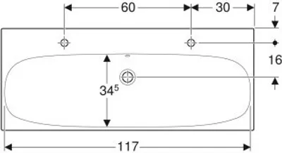 Produktbild von Geberit 501880002 Acanto Waschtisch 120x48cm